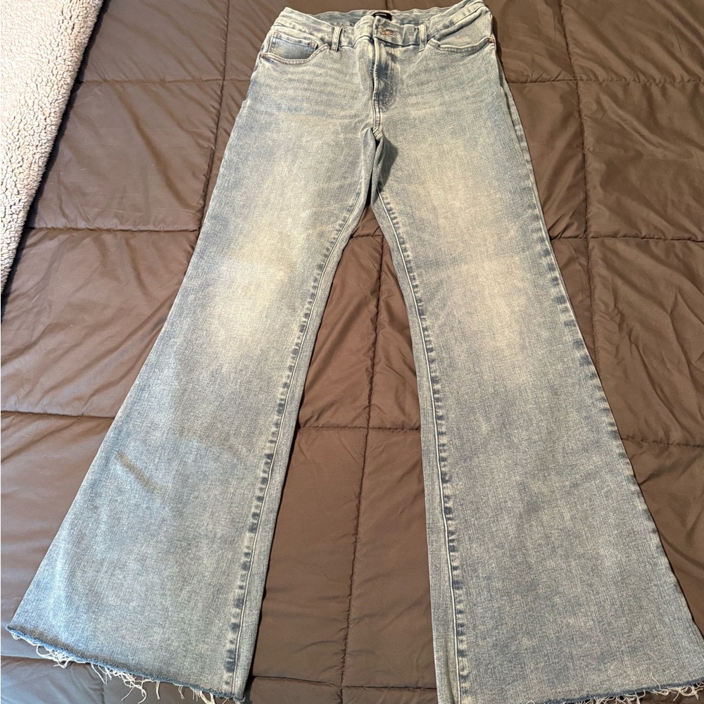 Women's Flared Jeans - Light Blue